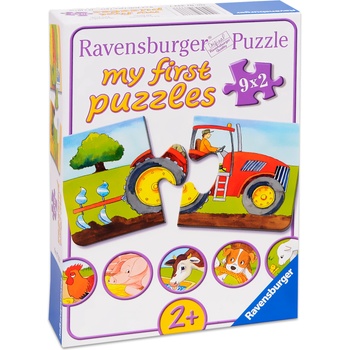 Ravensburger Пъзел Ravensburger от 9 x 2 части - На село (7333)