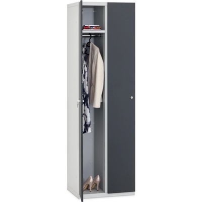 Triton 2 dveřová Modular 1970 x 800 x 500 mm kov Cylindrický zámek Burg do kovu kov modrá RAL 5005 kov černá RAL 9005