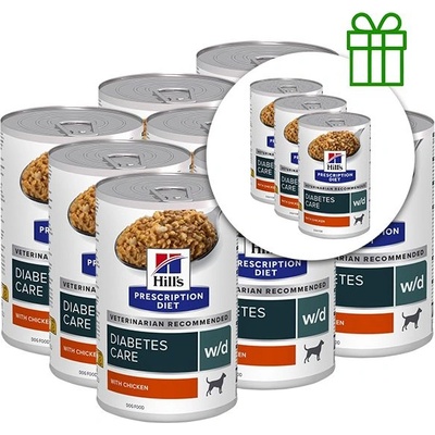Hill's Hill s Prescription Diet w/d Поддържане на тегло и грижа при диабет за кучета 370 г, 9+3 БЕЗПЛАТНО