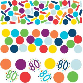 Amscan Цветни конфети за рожден ден - 80