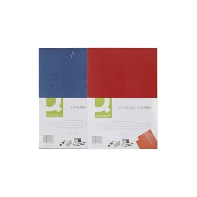 Q-Connect Корици за подвързване a4 картон 250г имитация кожа 100бр