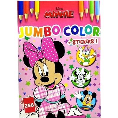 XXL omalovánka Disney Minnie Mouse samolepky. 256 obrázků.