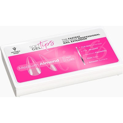 VICTORIA VYNN Tipy na nehty Medium Almond 500 ks