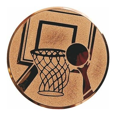 D1-A8/B Emblém pr.25mm basketbal bronz