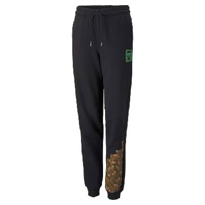 Dětské Kalhoty PUMA PUMA X MINECRAFT SWEATPANTS KIDS PUMA BL 53343701 Černá