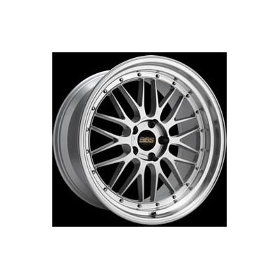 BBS LM 7,5x17 4x100 ET40 silver rim damondcut