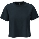 Next Level Apparel N 7610 / Дамски къс топ от плътен памук - тъмносиньо L (087610adg03)