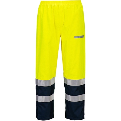 Portwest FR406 PW3 FR Hi Vis Nehorľavé reflexné nohavice žltá čierna