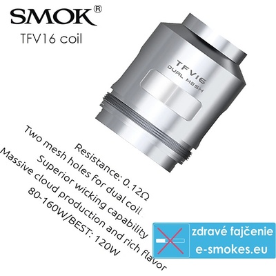 Smoktech žeraviaca hlava TFV16 Dual Mesh 0,12ohm
