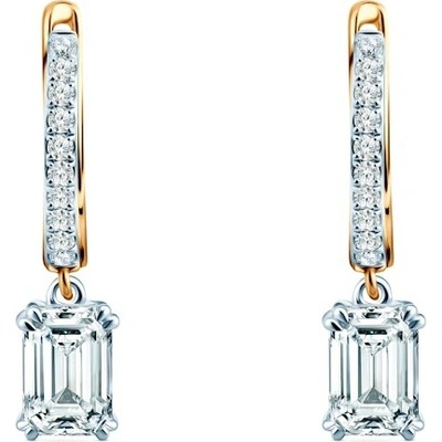 SAVICKI Náušnice dvojfarebné zlato, laboratórne diamanty SAVE82483 YW LGD-200