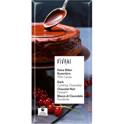 Vivani hořká na vaření 70% Bio vegan 150 g
