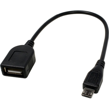 Адаптер от microUSB към женско USB за мобилни устройства - Micro USB OTG Adapter (30 cm)