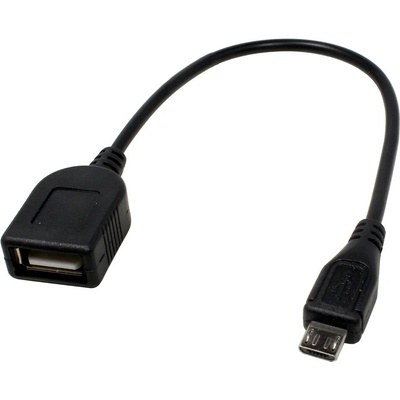 Адаптер от microUSB към женско USB за мобилни устройства - Micro USB OTG Adapter (30 cm)