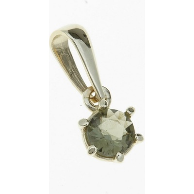 My Moldavite Zlatý přívěsek s vltavínem 1138