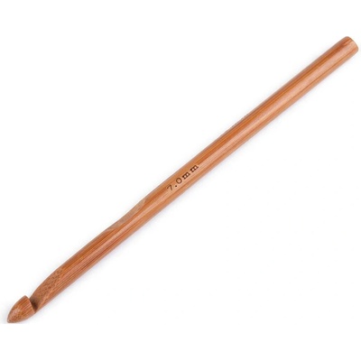 Stoklasa Bambusový háček na háčkování vel. 6; 7; 8; 10 Balení: 1 ks, Varianta: 2 (7 mm) bambus tmavý 2 (7 mm) bambus tmavý