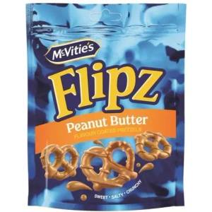 McVities Flipz Pretzels фъстъчено масло 70 г