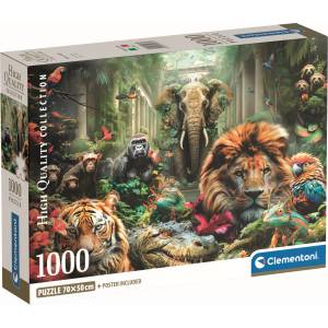 Clementoni Пъзел Clementoni от 1000 части - Мистична джунгла (39987)