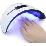  Комбинирана UV/LED лампа за нокти/ гел лак/ маникюр с таймер, сензор и LCD дисплей 36W с 12 LED диодa - Atron (36W-1)