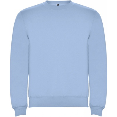 Clasica unisex sveter s výstrihom crewneck modrá sky