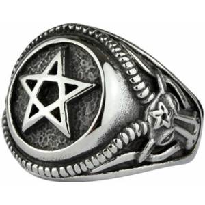 ETNOX Пръстен ETNOX - Big Pentagram - SR699