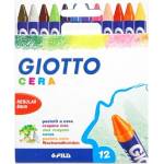 GIOTTO Мазен молив GIOTTO Cera кръгъл заострен 8 мм 12 цвята 2814 00 (2814 00)