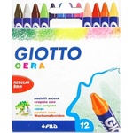 GIOTTO Мазен молив GIOTTO Cera кръгъл заострен 8 мм 12 цвята 2814 00 (2814 00)