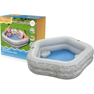 Bestway Family Pool TruPrint Stone 213x206x53 cm (54423)