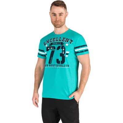 Sam 73 Тюркоазена мъжка тениска с щампа SAM 73 Sam 73 | Sin | МЪЖЕ | S