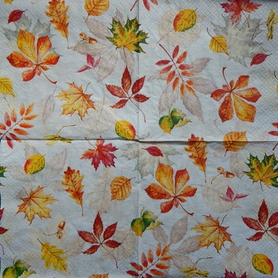 Home fashion servítky Podzimní listí 33x33cm