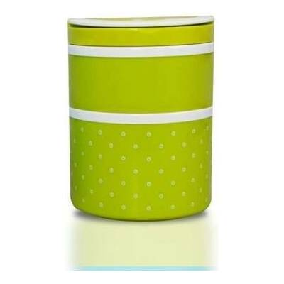 Promis TM-155 green Lunchbox dvojdílný - 1,55L, plastový, uzavíratelný, zelený