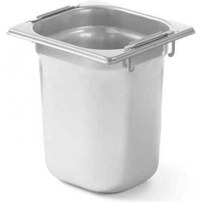 Nádoba GN 1/6 so zápustnými rukoväťami – 176 x 162 mm, HENDI, GN 1/6, 3,4L, (H)200mm
