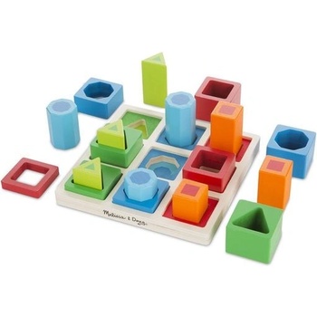 Melissa & Doug - Кутия за сортиране на последователни форми - Геометрични форми