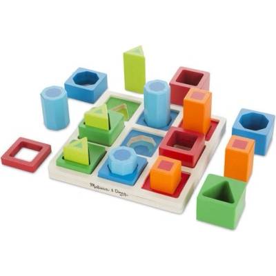 Melissa & Doug - Кутия за сортиране на последователни форми - Геометрични форми