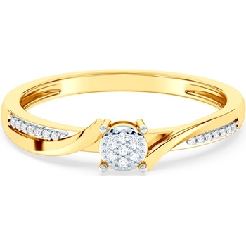 SAVICKI Годежен пръстен savicki: двуцветно злато, диаманти