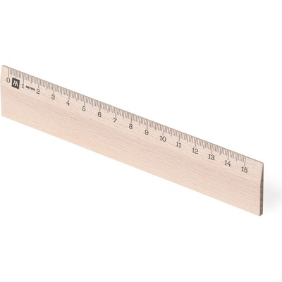 Metrie Scholar-M15 Dřevěné pravítko 15 cm
