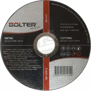 BOLTER Диск за рязане на метал 115x1.6x22.23 a46p xg53177 (xg53177)