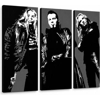 Ručne maľovaný POP Art obraz Apocalyptica - 90x60 cm