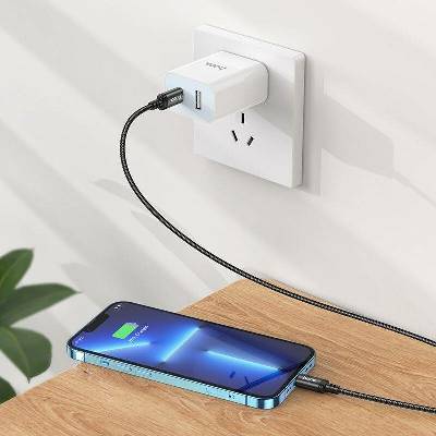 Hoco X89 USB-A - Apple Lightning, 2m, černý