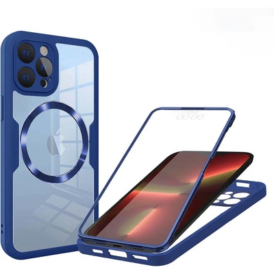 Techsuit Калъф за iPhone 13 Pro + Протектор - ColorVerse 360 MagSafe MagSafe Series - син