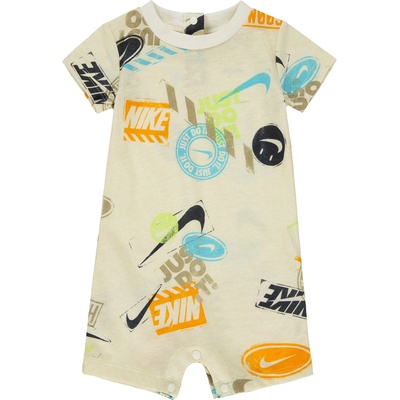 Nike Logo Romper Babies - Coconut Milk