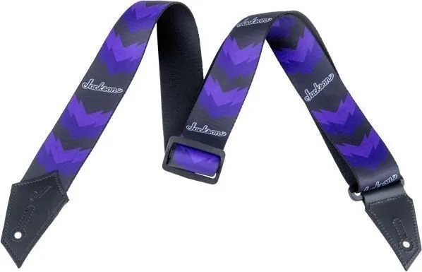 Jackson 299-3258-004 Double V Black/Purple Колан за китара (2993258004)