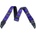 Jackson 299-3258-004 Double V Black/Purple Колан за китара (2993258004)