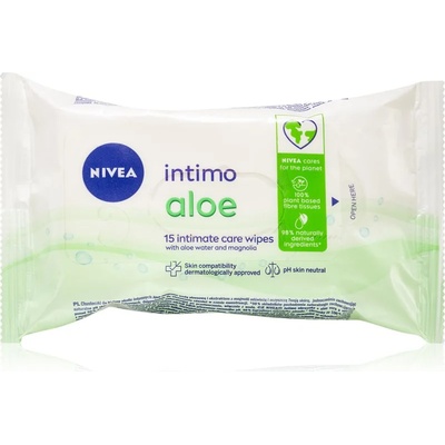 Nivea Intimo Aloe кърпички за интимна хигиена 15 бр