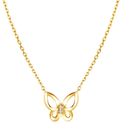 SAVICKI Колие с пеперуда Animals: злато, диаманти