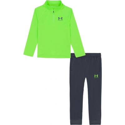 Under Armour Детски комплект Under Armour quarter Zip Set Infant Boys - Hyper Green