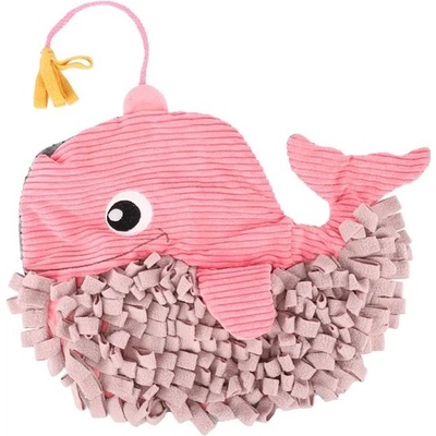 Karlie-Flamingo plyš Puppy Morgano čmuchací koberec velryba růžová 38 x 32 x 9 cm