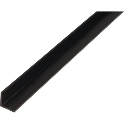 L profil PVC čierny 25x25x1,8 mm 2,6 m