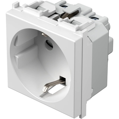 TEM Контакт шуко 2P+E 16A 2M, цвят Бял мат, Modul - VM10MW (VM10MW)
