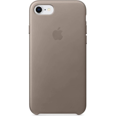 Apple iPhone Leather Case - оригинален кожен кейс (естествена кожа) за iPhone 8, iPhone 7 (светлокафяв)