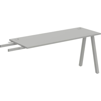 OFFICE PRO s.r.o. HOBIS prídavný stôl do uhla - UE A 1600 RU, hĺbka 60 cm, šedá